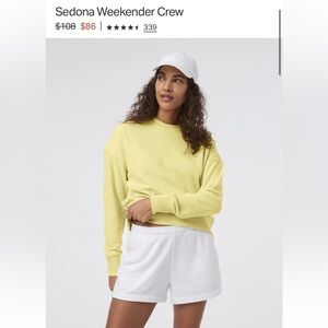 Vuori Sunlight Yellow Rare Crewneck Sweatshirt XS